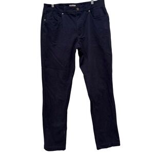 Hickey Freeman New‎ York Mens Navy Blue Chinos Pants Trousers w34xl32